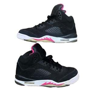 Rare 2017 Air Jordan 5 Retro Black Deadly Pink Size 6.5